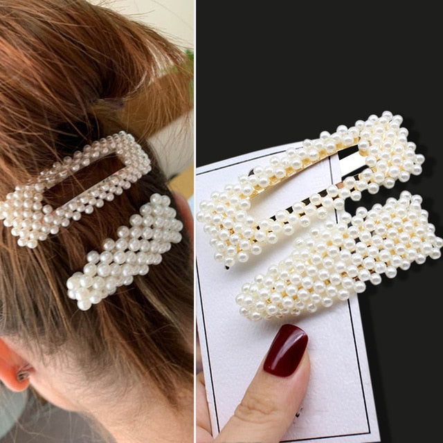 Pearls Hair Clips