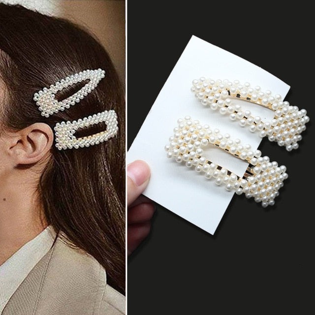 Pearls Hair Clips