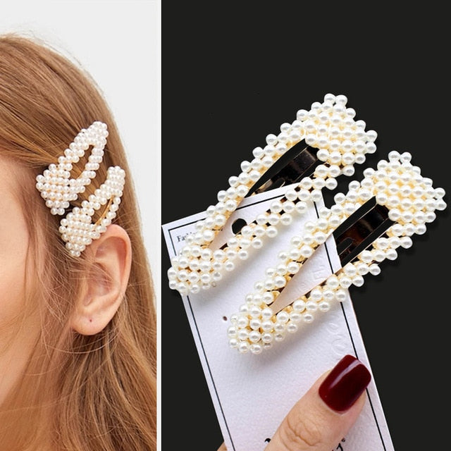 Pearls Hair Clips