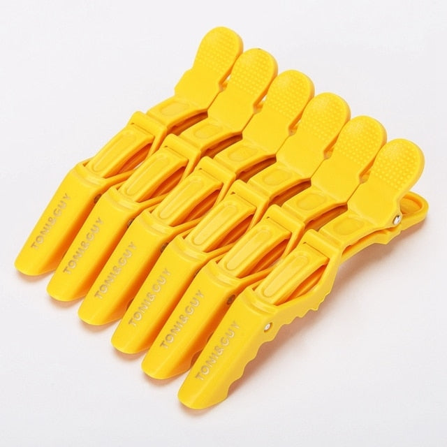 6pcs/lot Plastic Hair Clip Hairdressing Clamps